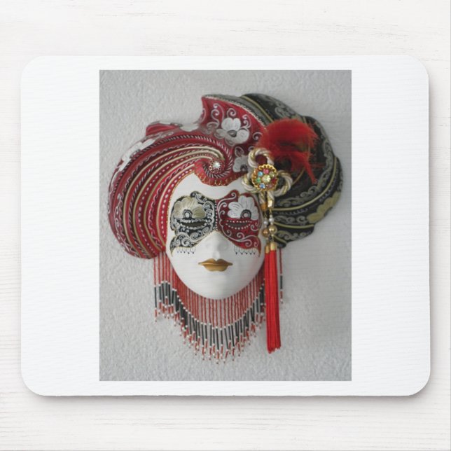 Venetian Ceramic Mask Mouse Pad (Front)