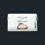 Venetian Gondola Ornate Black & White Wedding Hershey's Miniatures<br><div class="desc">Choose this design and celebrate in style the best day of your life! Featuring a beautiful Renaissance style Venetian gondola (inspired by a public domain gold brooch), accompanied by an elegant, classy calligraphy font that perfectly captures the elegance of this special occasion. This fully customizable template is perfect for weddings,...</div>