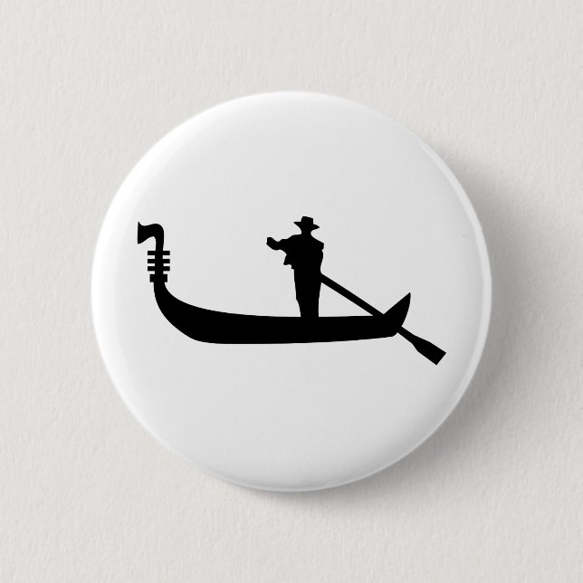 venetian gondola pinback button (Front)