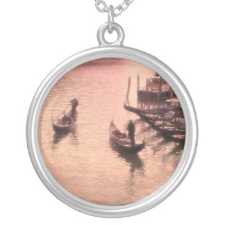 Venetian Gondolas. Dreamy Mode.Necklace Silver Plated Necklace