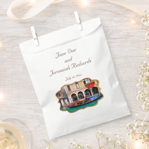 Venetian Gondolas Favor Bag