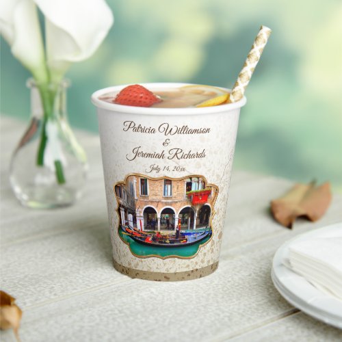 Venetian Gondolas Paper Cups