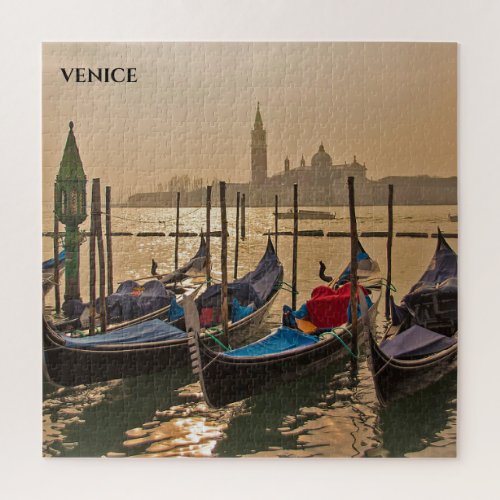 Venetian Gondolas Venice Italy Jigsaw Puzzle