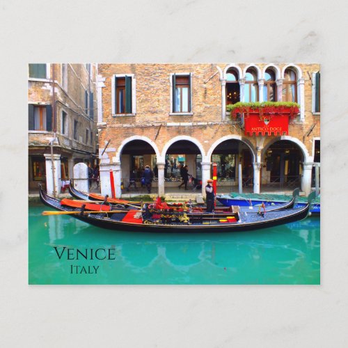 Venetian Gondoliers Postcard