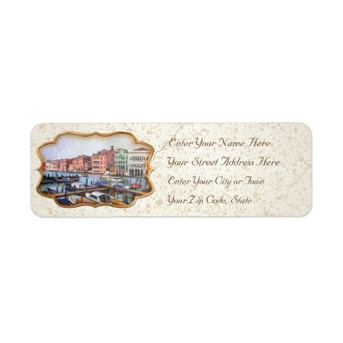 Venetian Grand Canal Label