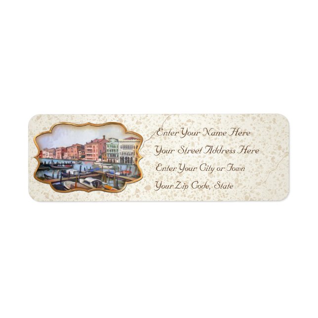 Venetian Grand Canal Label (Front)