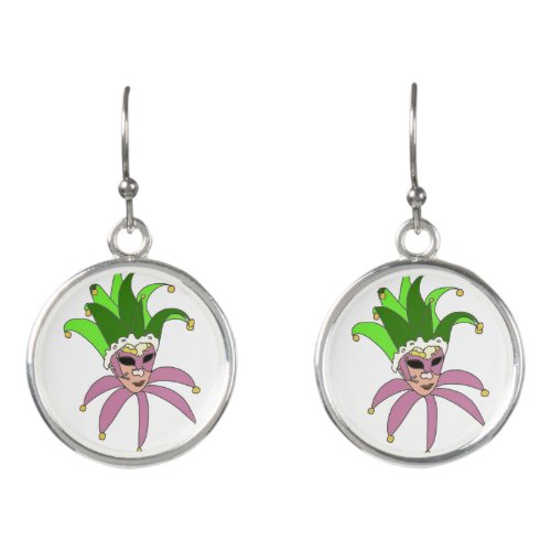 Venetian Jester Mask   Earrings