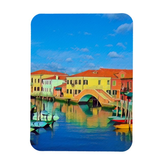Venetian Lagoon - MURANO - panorama Magnet (Vertical)