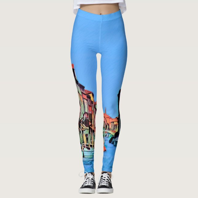Venetian Lagoon - MURANO - view Leggings (Front)
