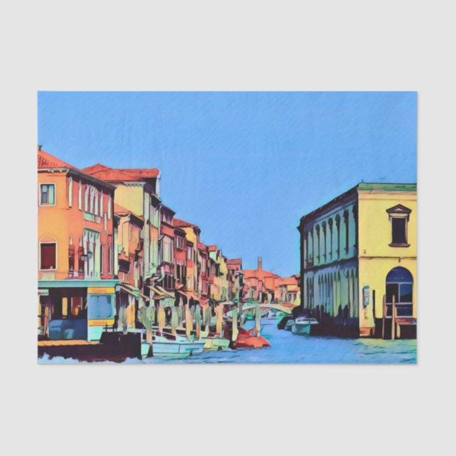 Venetian Lagoon - MURANO - view Tissue Paper (Front)