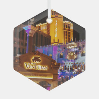Venetian Las Vegas Decorative Evening Lights Glass Ornament