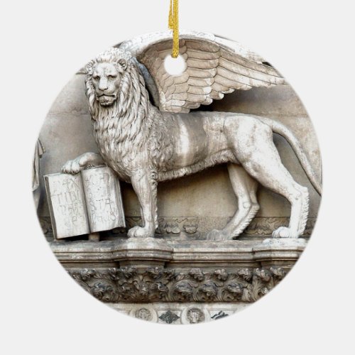 Venetian Lion Ceramic Ornament
