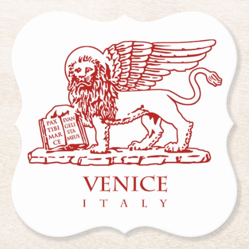 Venetian Lion Paper Coaster