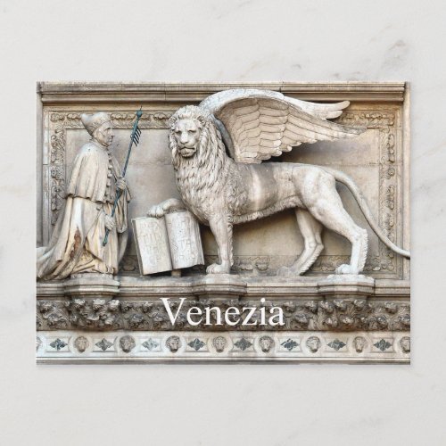 Venetian Lion Postcard