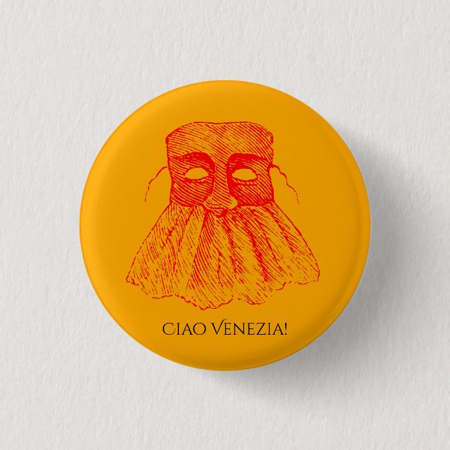 Venetian mask button (Front)