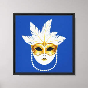 Venetian mask canvas print