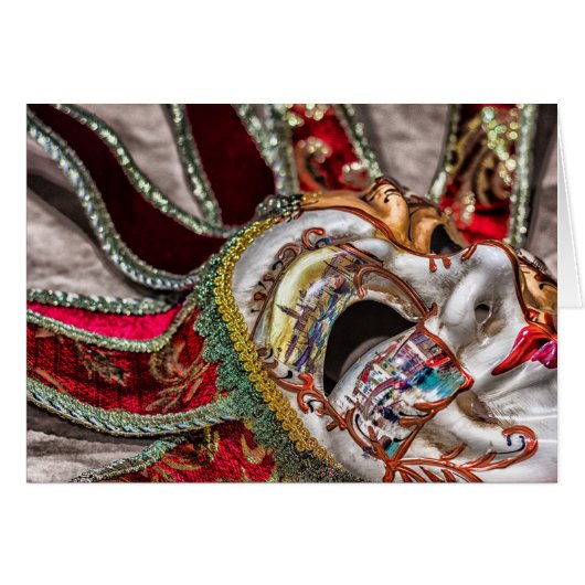 Venetian Mask card (Front Horizontal)