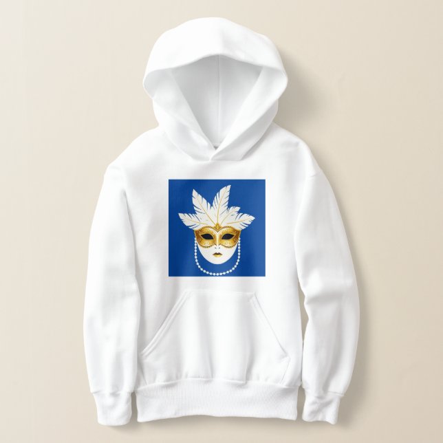 Venetian mask hoodie (Laydown)