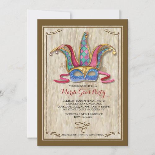 Venetian Mask Invitation