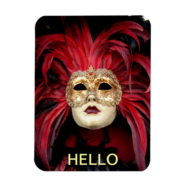 Venetian Mask Magnet (Vertical)