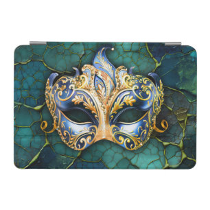 Venetian Mask on Teal-Blue Background iPad Mini Cover