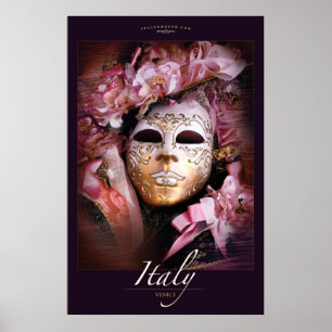Venetian Mask Poster
