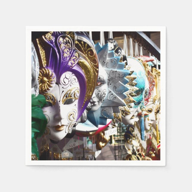 Venetian Masks 1 Napkins (Front)