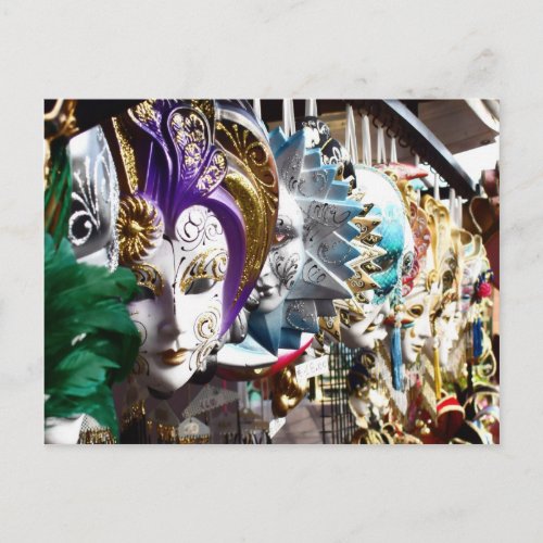 Venetian Masks 1 Postcard