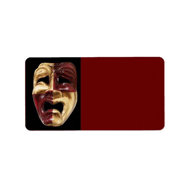 Venetian Masks Address Label (Front)
