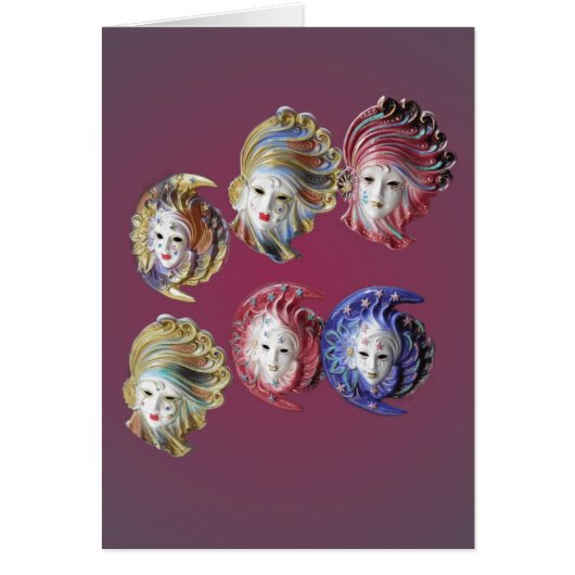 Venetian Masks Cards (Front)