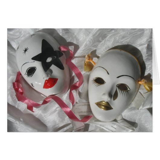 Venetian masks cards (Front Horizontal)