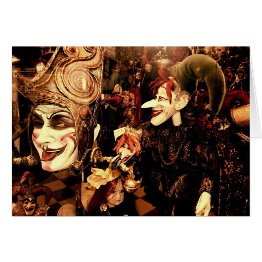 Venetian Masks Cards (Front Horizontal)