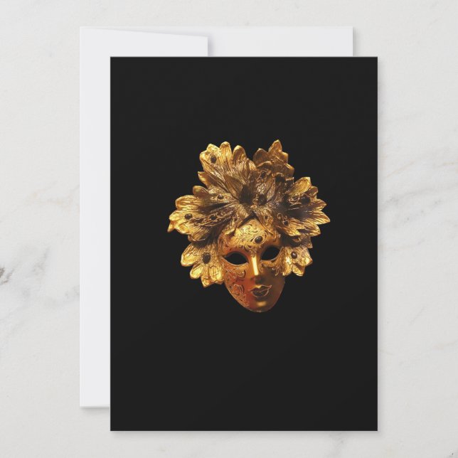Venetian Masks Invitation (Front)