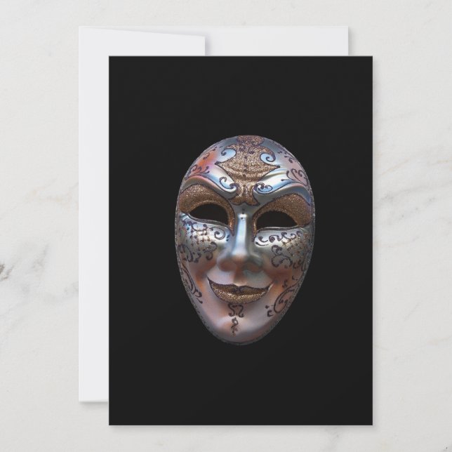 Venetian Masks Invitation (Front)