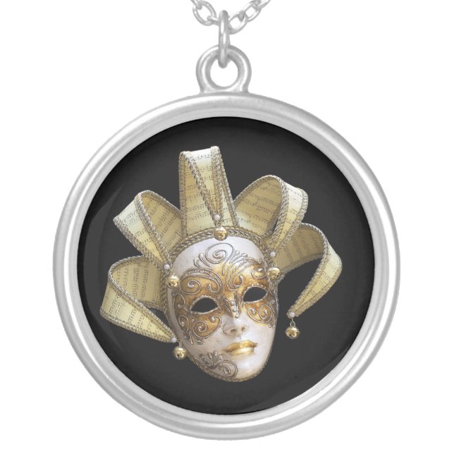 Venetian Masks Necklace (Front)