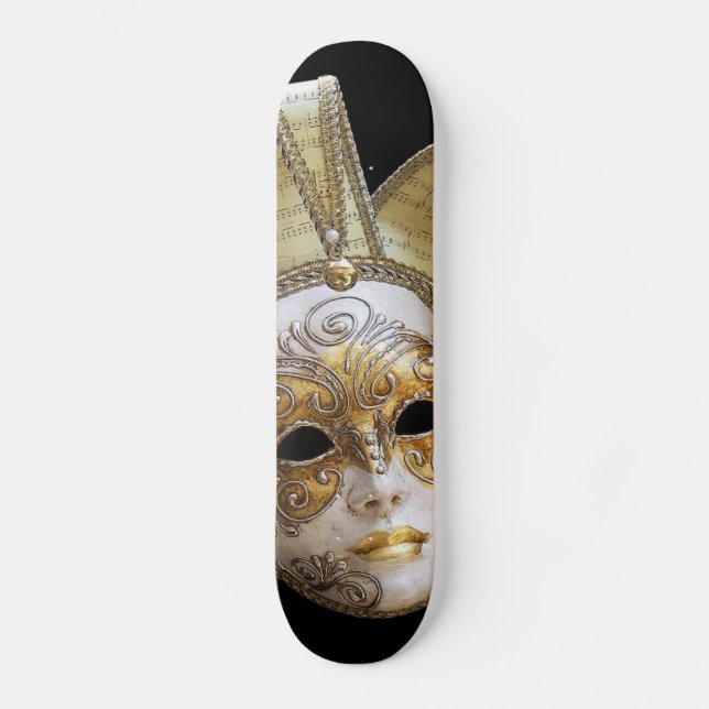 Venetian Masks Skateboard Deck (Front)