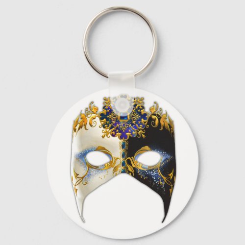 Venetian Masque Sapphire Jewel Keyring