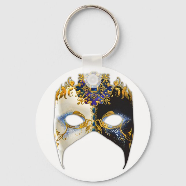 Venetian Masque: Sapphire Jewel Keyring (Front)
