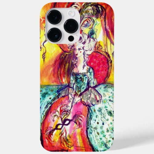 VENETIAN MASQUERADE  COLOMBINA WITH BLUE DRESS Case_Mate iPhone 14 PRO MAX CASE