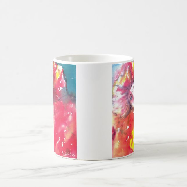 VENETIAN MASQUERADE FACES - CARNIVAL MASK IN RED COFFEE MUG (Center)