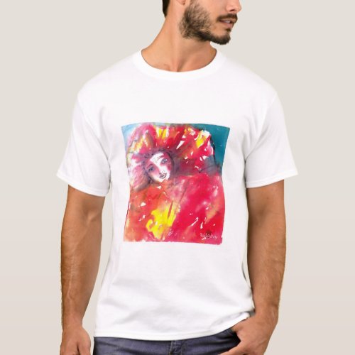 VENETIAN MASQUERADE FACES _ MASK IN RED T_Shirt
