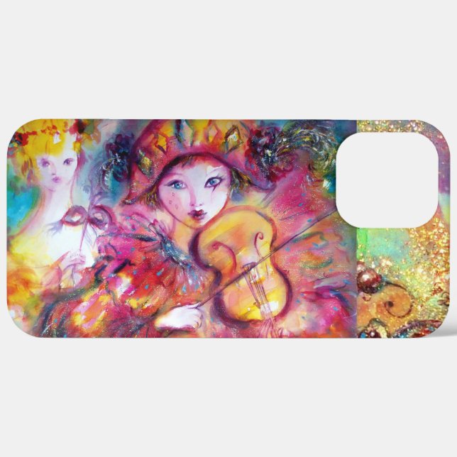 VENETIAN MASQUERADE / HARLEQUIN AND COLUMBINE Case-Mate iPhone CASE (Back / Right)