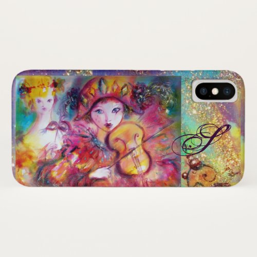 VENETIAN MASQUERADE  HARLEQUIN AND COLUMBINE iPhone XS CASE