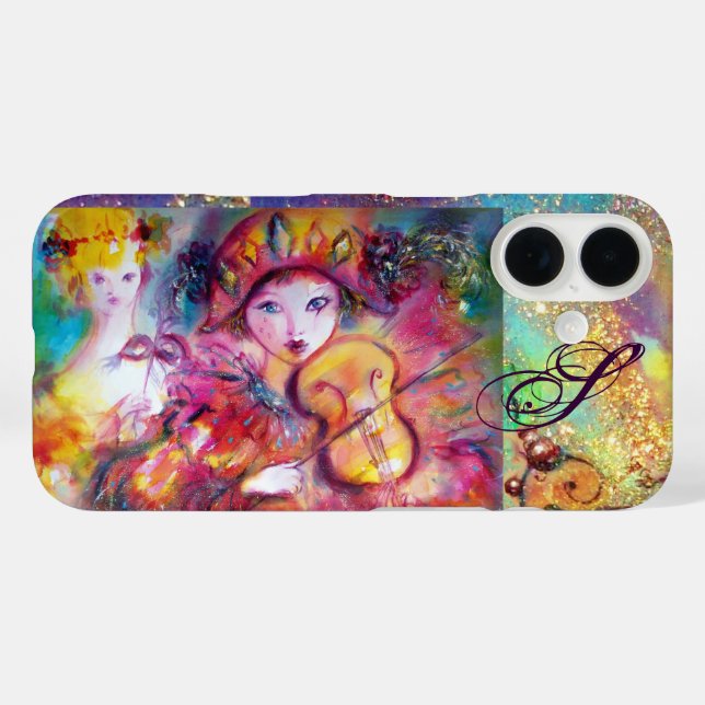 VENETIAN MASQUERADE / HARLEQUIN AND COLUMBINE Case-Mate iPhone CASE (Back (Horizontal))