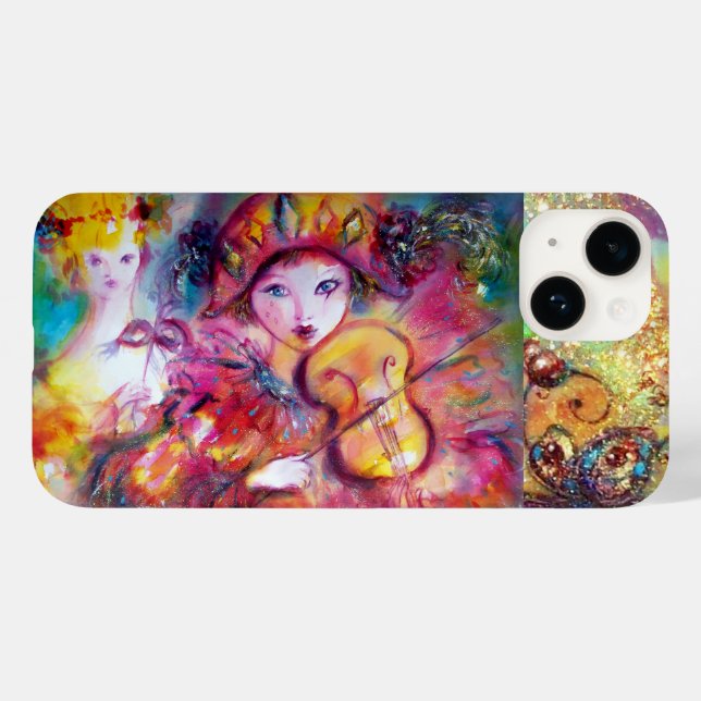 VENETIAN MASQUERADE / HARLEQUIN AND COLUMBINE Case-Mate iPhone CASE (Back (Horizontal))