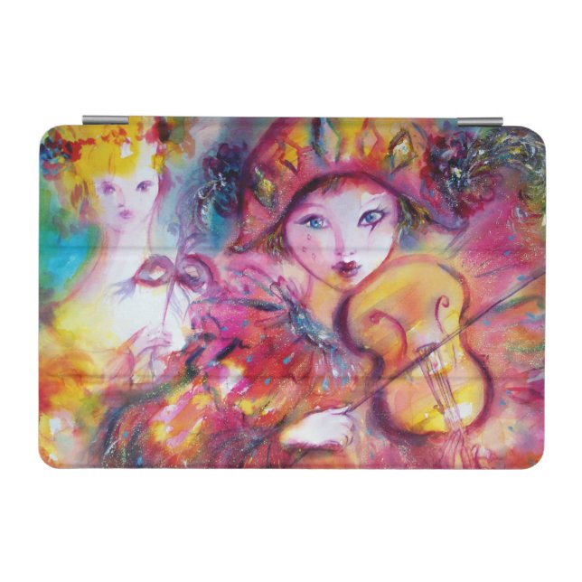 VENETIAN MASQUERADE / HARLEQUIN AND COLUMBINE iPad MINI COVER (Horizontal)