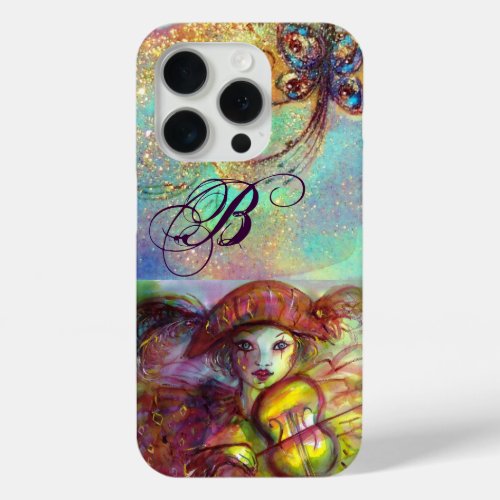 VENETIAN MASQUERADE  HARLEQUIN  MONOGRAM iPhone 15 PRO CASE