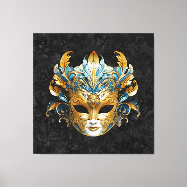 Venetian Masquerade Mask Canvas Print (Front)