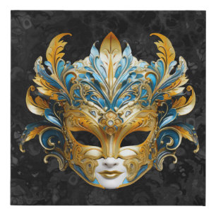 Venetian Masquerade Mask Faux Canvas Print