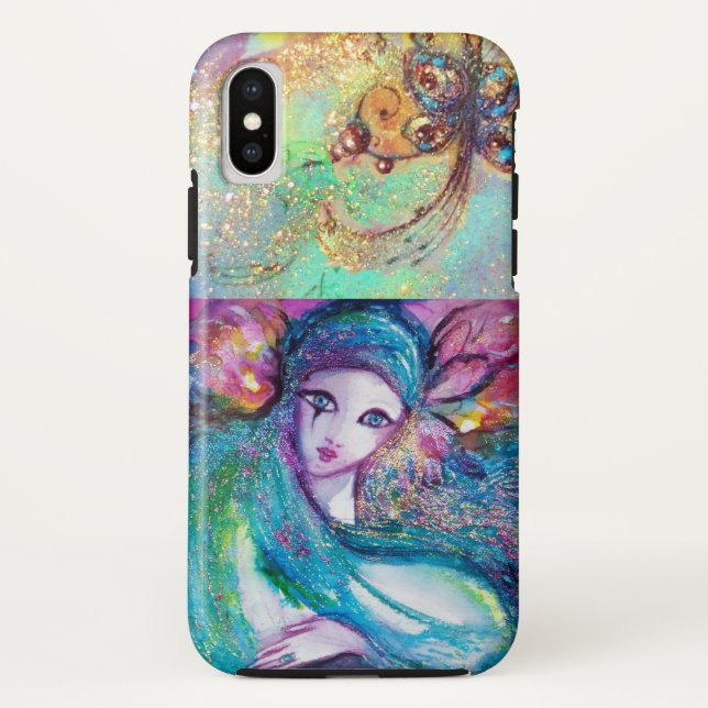 VENETIAN MASQUERADE /MASK IN BLUE Case-Mate iPhone CASE (Back)